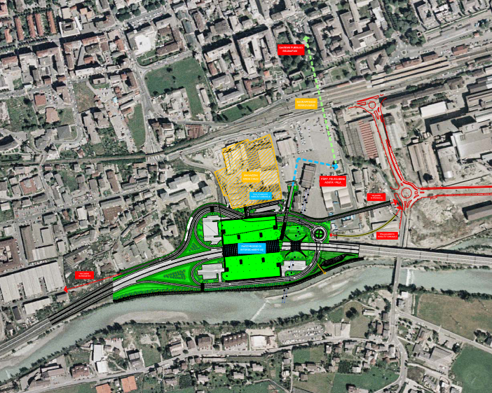 Aosta, è già in Comune uno studio di fattibilità per rivoluzionare la Porta Sud