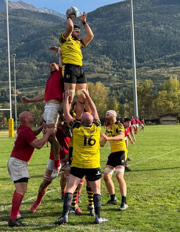 Rugby: buonissima la prima di B per lo Stade Valdotain