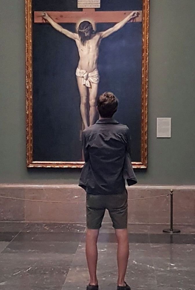 Davanti al 'Cristo crocefisso' di Velasquez, 2017