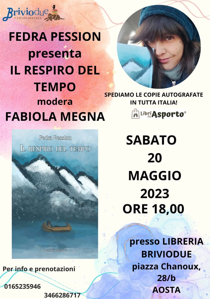 'Il respiro del tempo', il primo libro di Fedra Pession