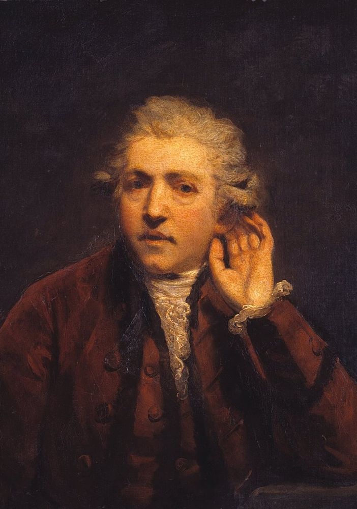 'Autoritratto come uomo sordo', 1775-Joshua Reynolds (1723-1792)