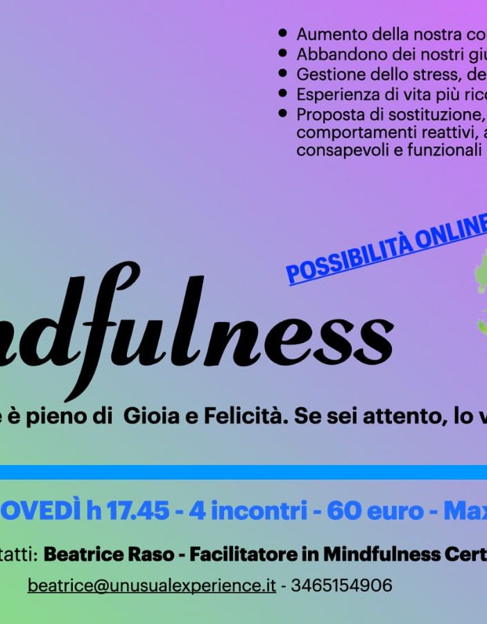 L'indiscutibile preparazione di Beatrice Raso nel corso base di Mindfulness