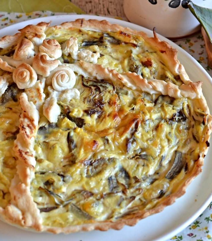 Torta salata ai carciofi e ricotta; una bontà con La Pagina del Goloso
