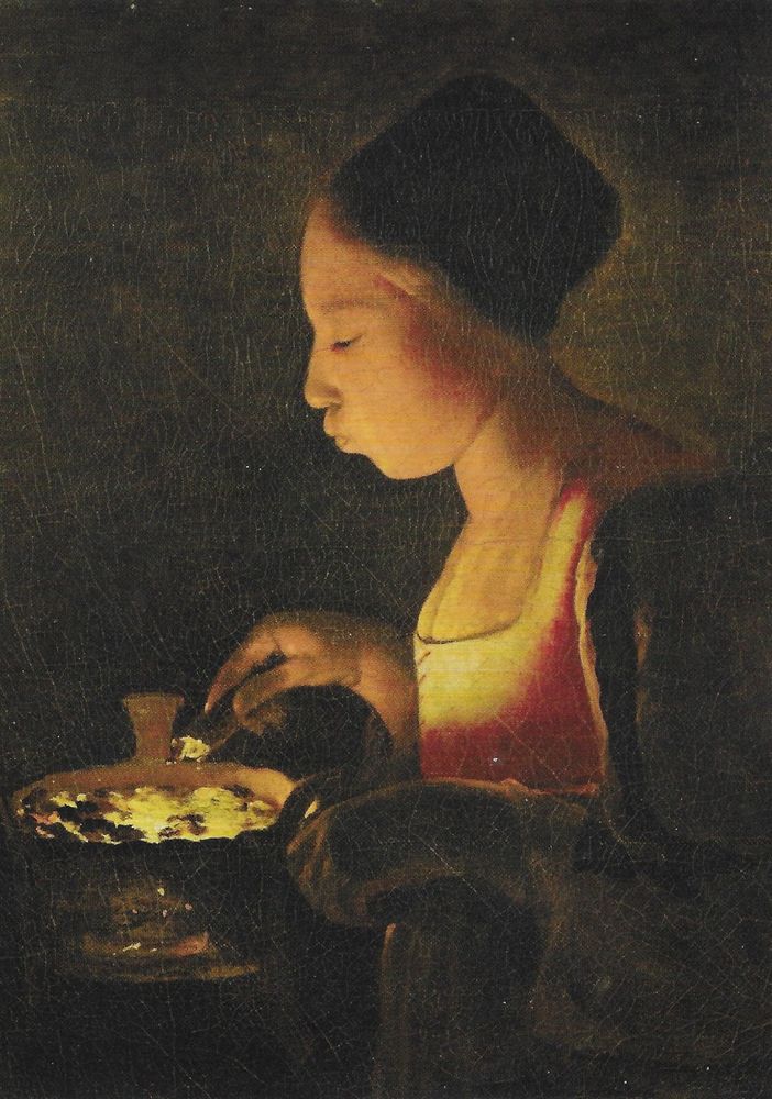 'Ragazza che soffia sul braciere' - Georges de la Tour (1593-1652)