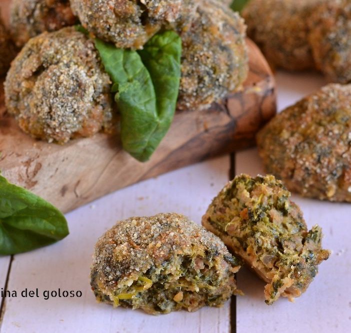 Polpette di spinaci e carne al forno 'à la façon' di Cinzia Raso