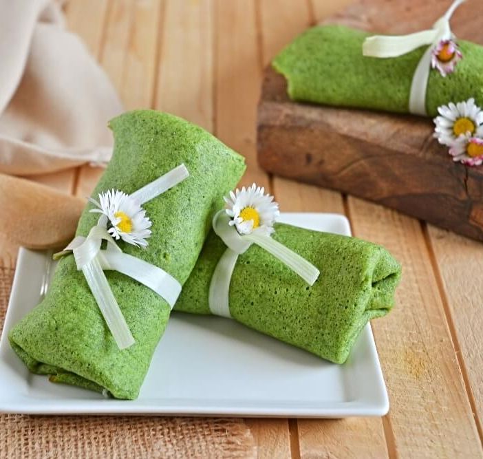 Le crêpes verdi agli spinaci di Cinzia Raso per inaugurare la primavera 2023
