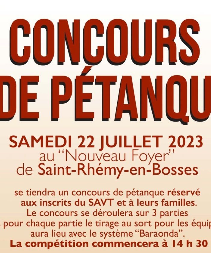 Torna il concorso di petanque del Savt