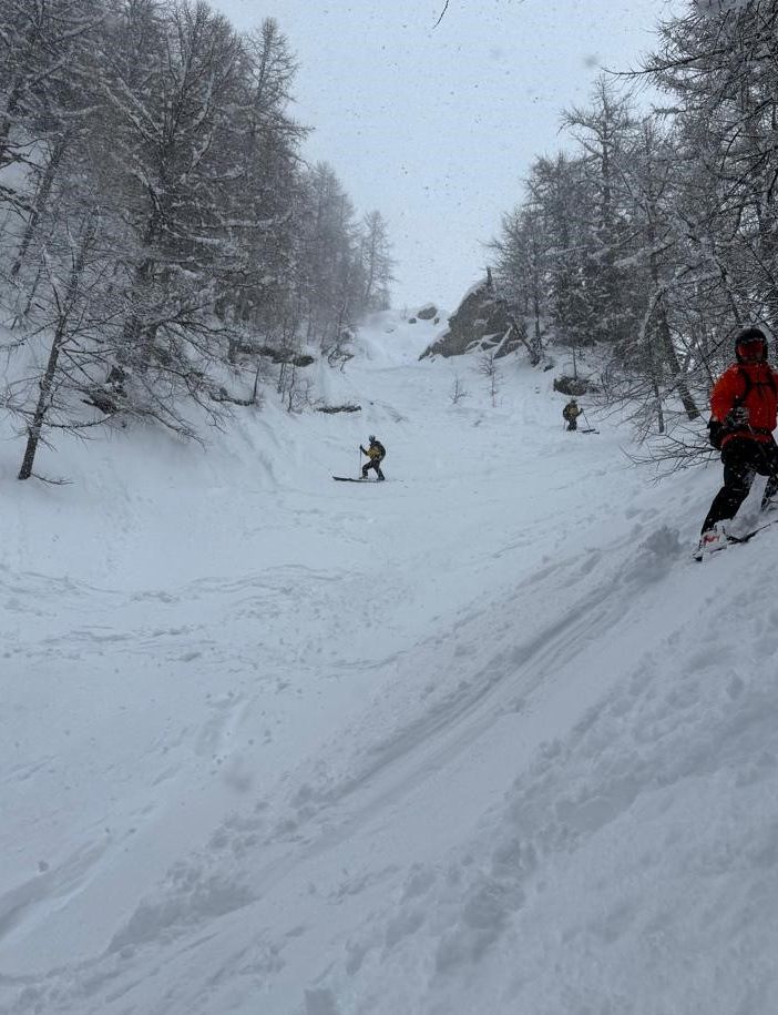 In salvo sciatore rimasto bloccato a Vesse di Courmayeur