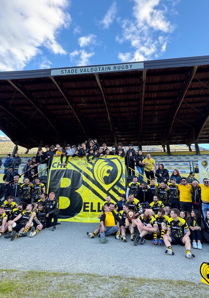 Rugby: Lo Stade Valdotain è promosso in serie B ed entra nella Storia
