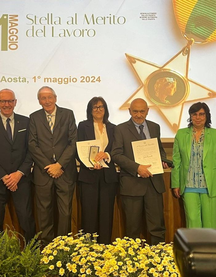 Primo Maggio, insigniti quattro nuovi Cavalieri del Lavoro valdostani