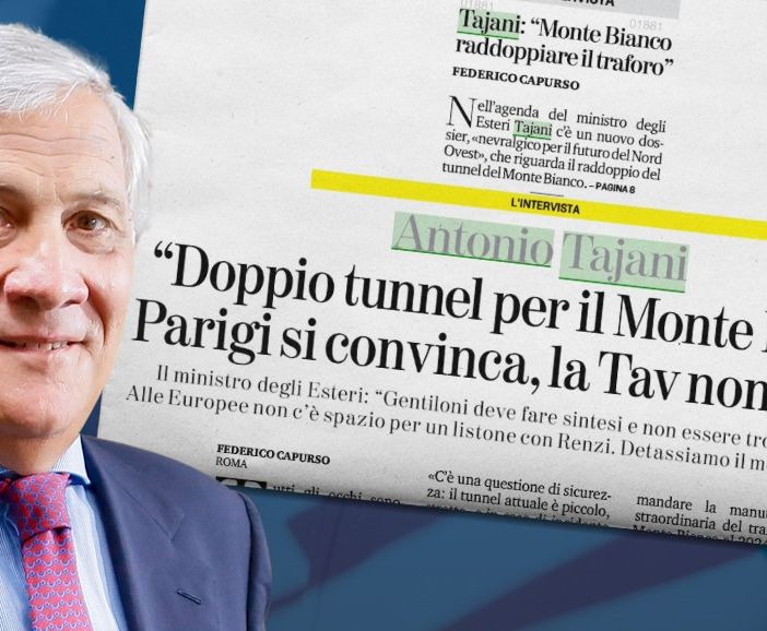 Tajani, 'indispensabile il raddoppio del tunnel del Bianco'