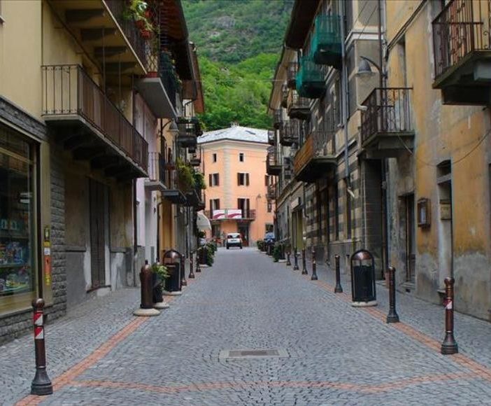 Il centro storico di Verres