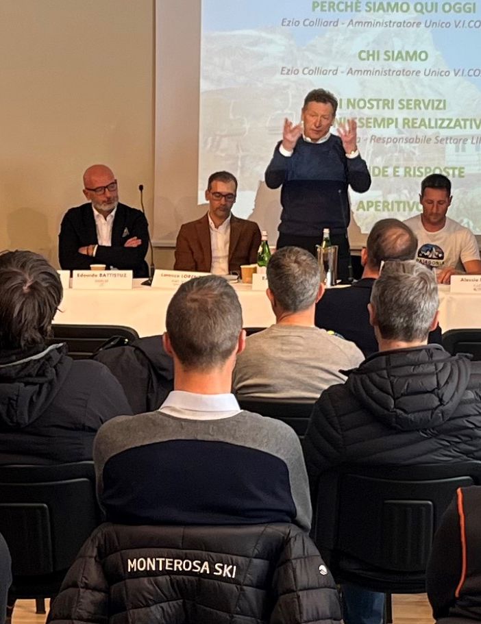 La Vico di Ezio Colliard lancia a Cervinia la 'Divisione impianti a fune'