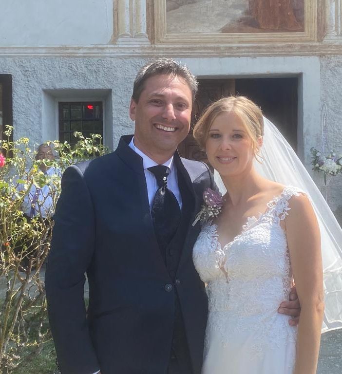 Laurent Vierin e Christel Tillier oggi sposi