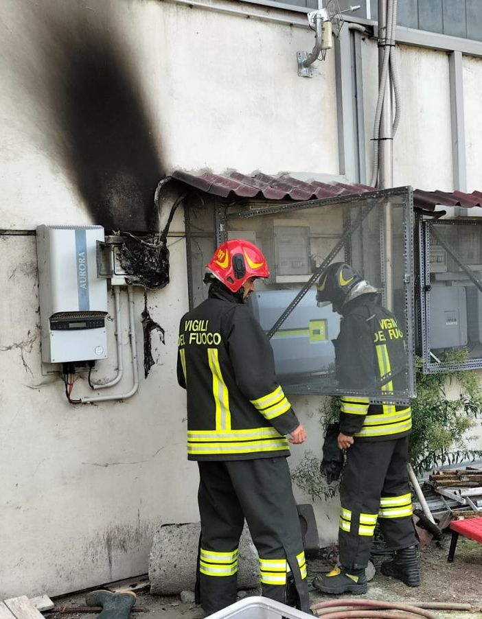 Domato rogo a quadro elettrico a Verres