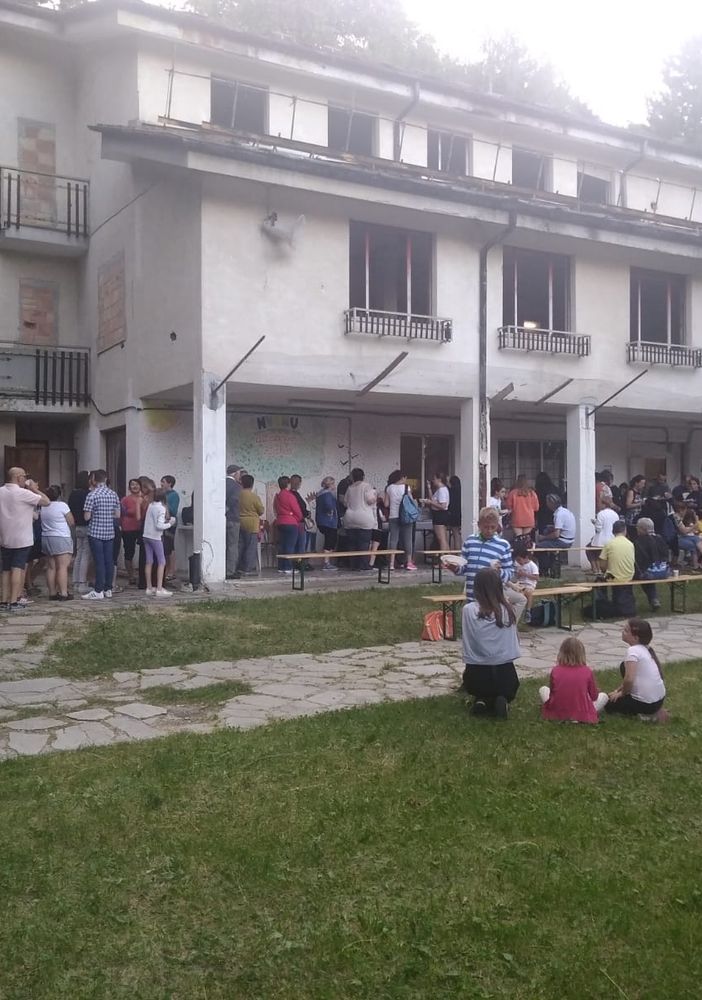 Un evento organizzato anni fa da 'L'albero di Zaccheo' nella ex colonia dove nascerà la Casa