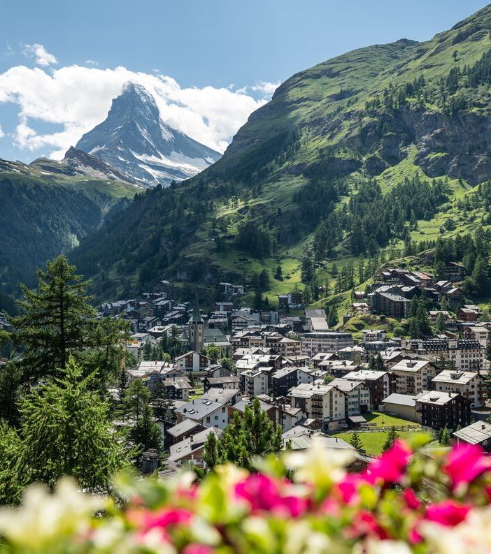 Panoramica di Zermatt con il Cervino sullo sfondo (photo credit Pascal Gertschen)