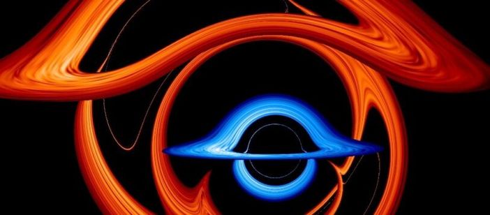 Credit: NASA’s Goddard Space Flight Center/Jeremy Schnittman e Brian P. Powell. Fonte: https://svs.gsfc.nasa.gov/13831/