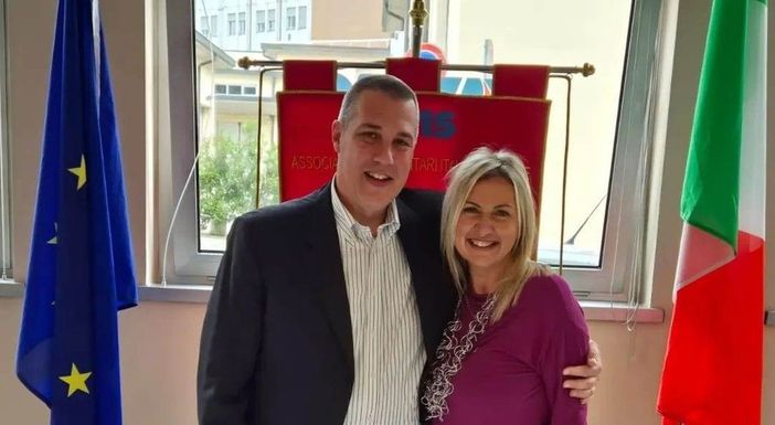 Il Presidente nazionale Avis Oscar Bianchi insieme a Ingrid Bredy