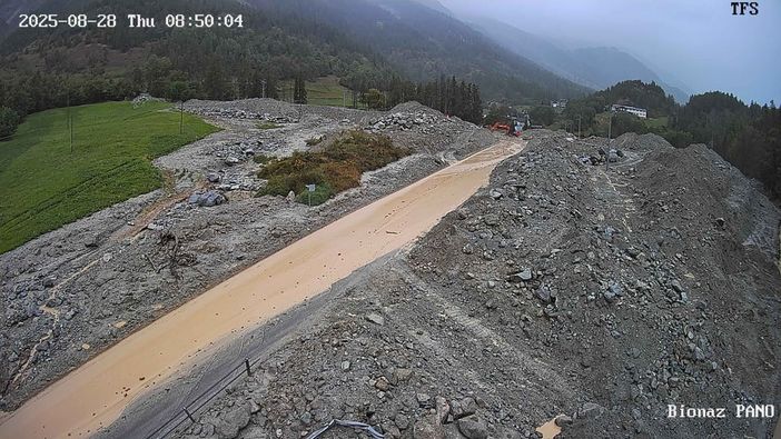 Nuova frana e nuova chiusura della strada per Bionaz
