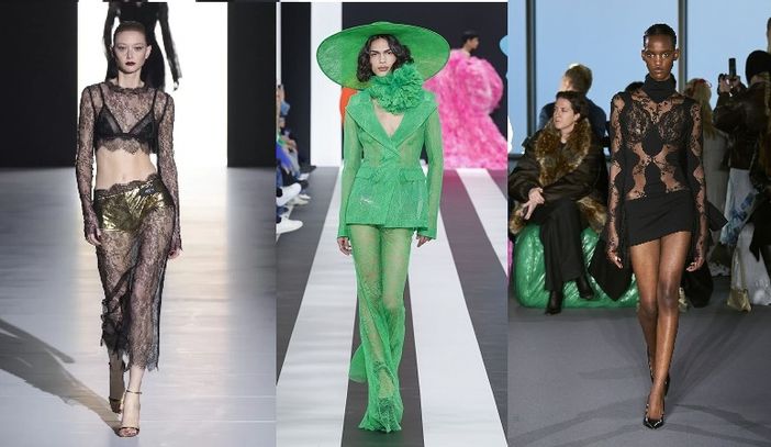 A Capodanno charme e fascino si mescolano per un menu fatto di pizzo, trasparenze e chiffon