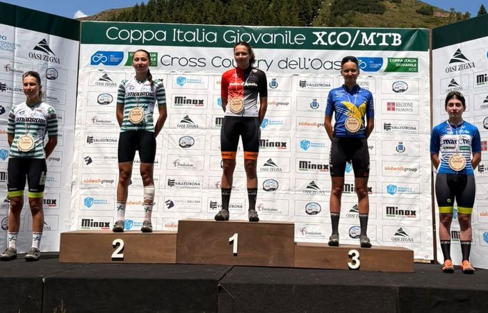 Matilde Anselmi sul podio Matilde Anselmi sul podio