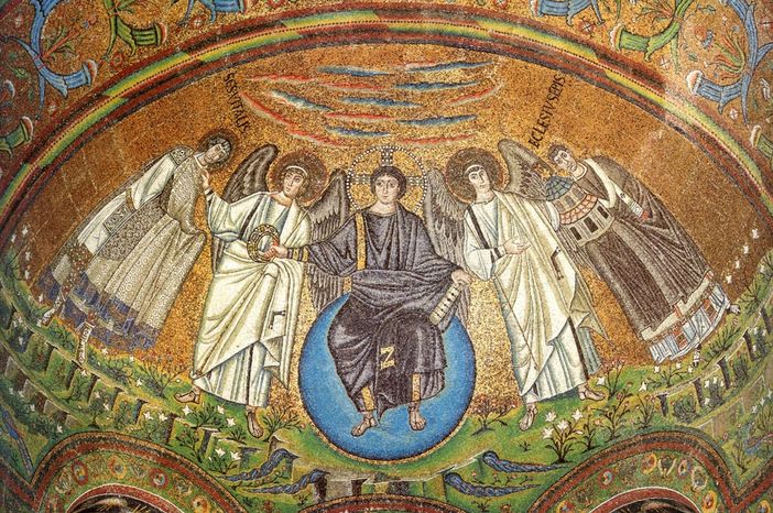 Il Cristo Pantocratore, VI secolo; Basilica di San Vitale a Ravenna