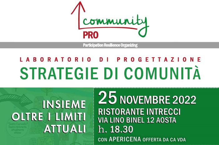 Cittadinanzattiva, proseguono in Valle gli incontri di Community pro Cittadinanzattiva, proseguono in Valle gli incontri di Community pro