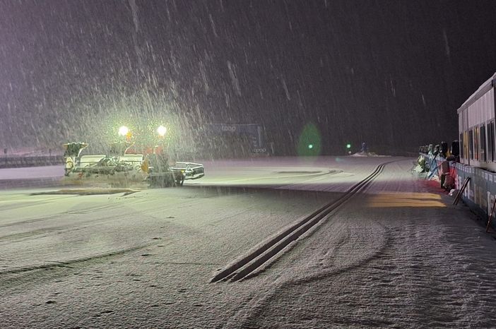 Preparazione della pista (photo credit Events in Cogne)