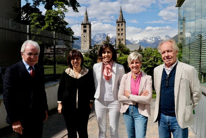 Da sn Giorgio Bongiorno, Alessandra Fanizzi, Silvia Galliano e Bruno Freydoz Da sn Giorgio Bongiorno, Alessandra Fanizzi, Silvia Galliano e Bruno Freydoz