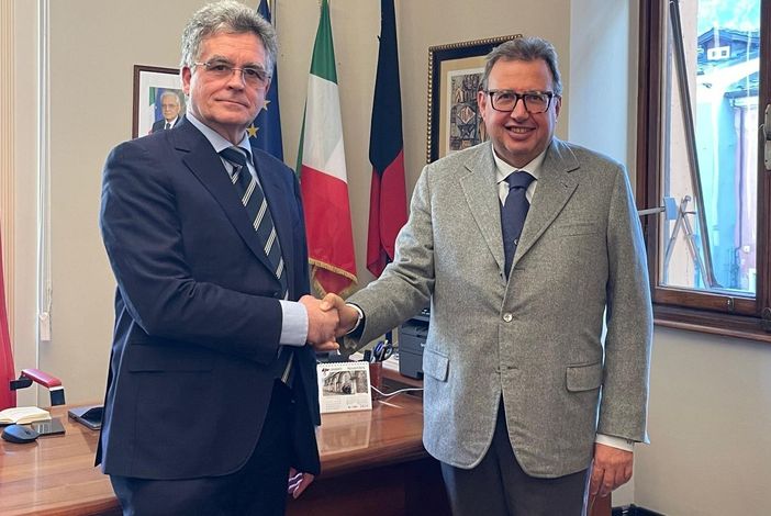 Da sn Claudio Chiarenza e Quirino Lorelli Da sn Claudio Chiarenza e Quirino Lorelli