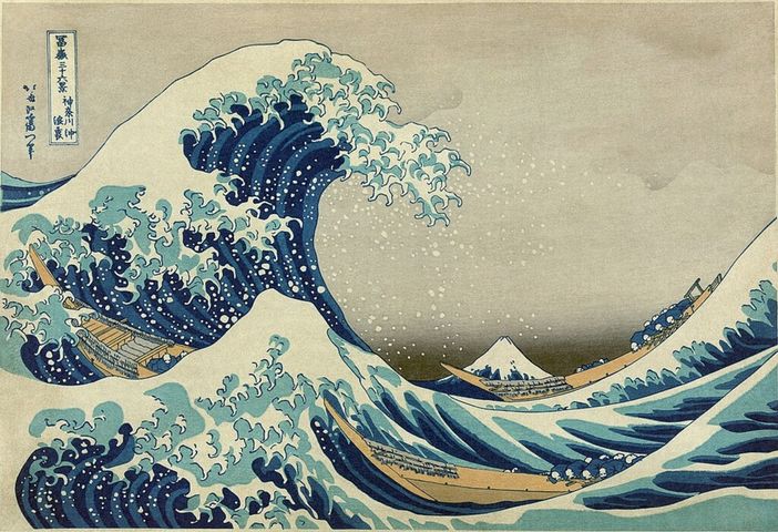 'La grande onda di Kanagawa', 1831-Katsushika Hokusai (1760-1849) 'La grande onda di Kanagawa', 1831-Katsushika Hokusai (1760-1849)
