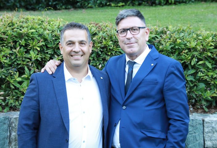 Andrea Caruso (a sn) con il Presidente nazionale CNA Dario Costantini