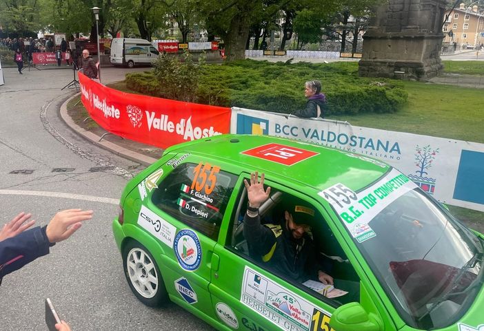 Il 45esimo Rally della Valle d'Aosta è partito da piazza Arco d'Augusto