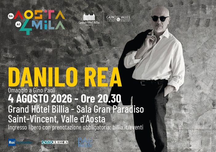 Danilo Rea rende omaggio a Gino Paoli, concerto gratuito al Grand Hôtel Billia di St-Vincent