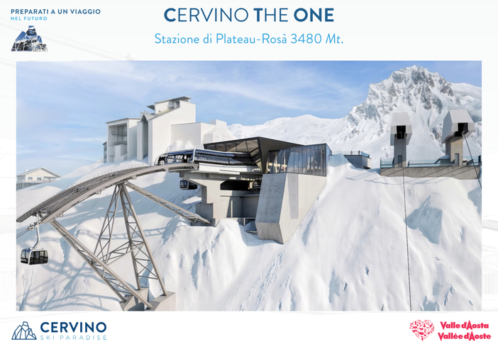 Ecco Cervino The One, avveniristica funivia da 200 milioni di euro Ecco Cervino The One, avveniristica funivia da 200 milioni di euro