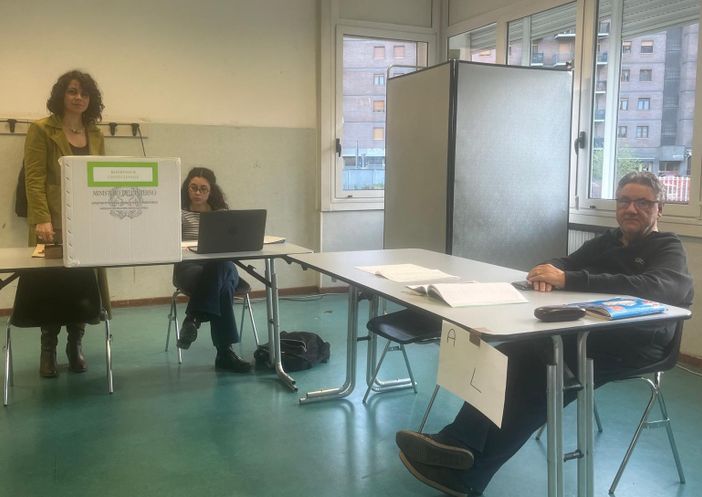 Un seggio elettorale ad Aosta