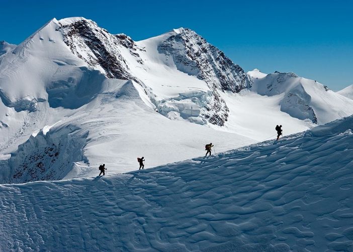 Il Castore, sullo sfondo il Lyskamm; Davide Camisasca Il Castore, sullo sfondo il Lyskamm; Davide Camisasca