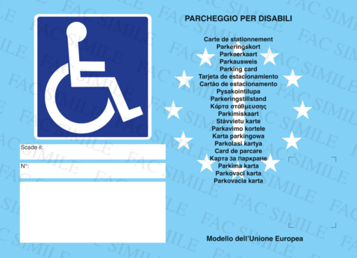 Aosta, arriva il Contrassegno Unificato Disabili Europeo