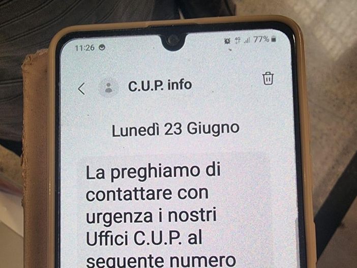 Falsi SMS del Cup Usl, 'attenti ai numeri con prefisso 899, nascondono truffe'