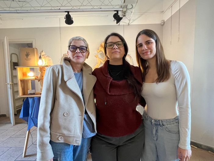Da sn Alessandra Diridoni, Barbara Caratti e Marie-Claire Corradino