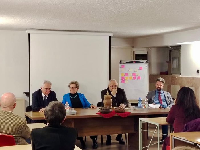 Da sn Giovanni Donati, Mariagrazia Vacchina, Lorenzo Pasquariello e Alessandro Fusaro