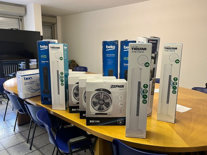 I ventilatori donati al carcere di Brissogne I ventilatori donati al carcere di Brissogne