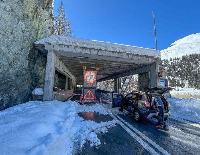 Tunnel chiuso dalla sera di giovedì (foto dal sito web dell'Ustra)