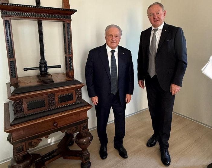 Graziano Dominidiato (a sn) e Manfred Pinzger