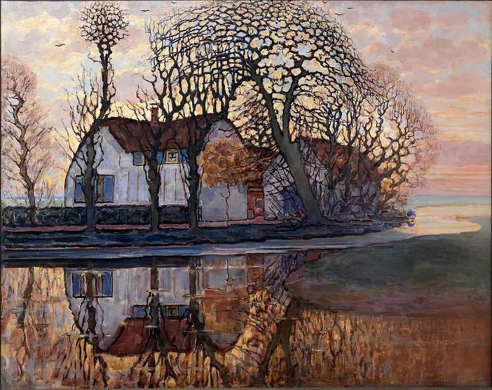 'Fattoria vicino a Duivendrecht' -1916; Piet Mondrian (1872-1944) 'Fattoria vicino a Duivendrecht' -1916; Piet Mondrian (1872-1944)