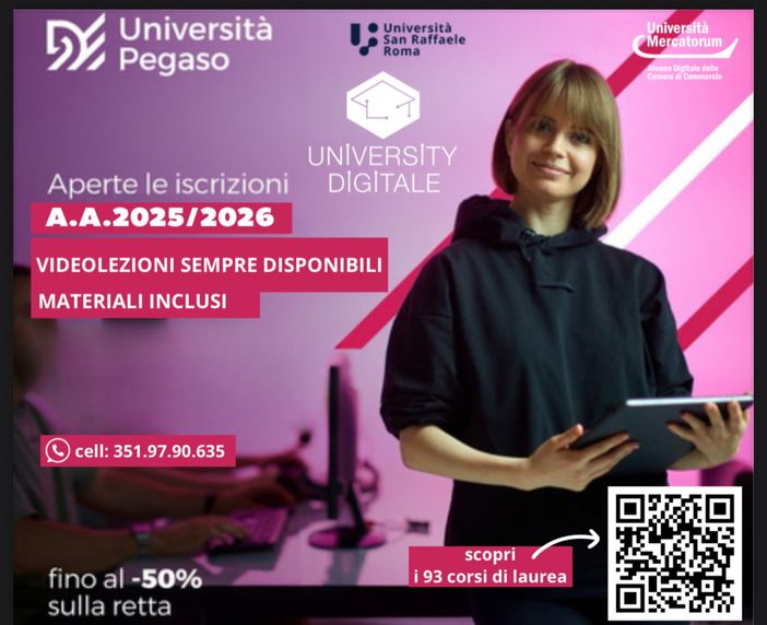 POLO UNIVERSITY DIGITALE AOSTA: Università Mercatorum, Pegaso e San Raffaele- Eccellenza nell’Istruzione Digitale Italiana. Iscrizioni aperte tutto l’anno per A.A. 2025/2026 POLO UNIVERSITY DIGITALE AOSTA: Università Mercatorum, Pegaso e San Raffaele- Eccellenza nell’Istruzione Digitale Italiana. Iscrizioni aperte tutto l’anno per A.A. 2025/2026