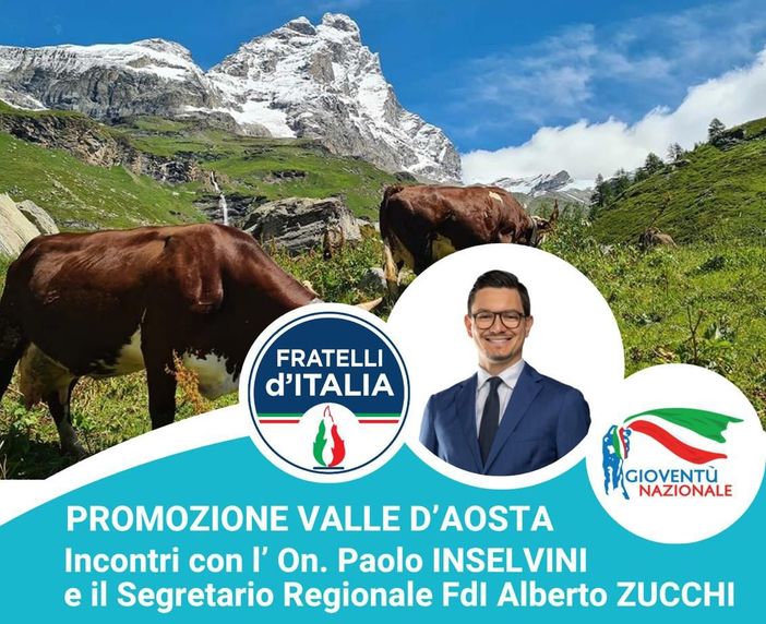 L'eurodeputato Inselvini (FdI) ad Aosta per parlare di agricoltura