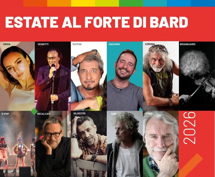 Estate al Forte di Bard, riflettori su Mauro Corona e sul concerto all'alba di Cosmo