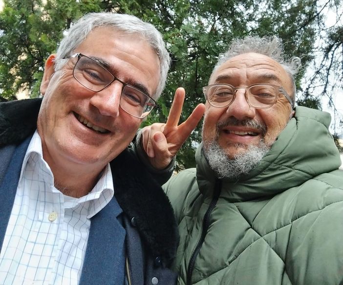 Il medico Marcello Giudice e 'Sisto' Cirri Il medico Marcello Giudice e 'Sisto' Cirri